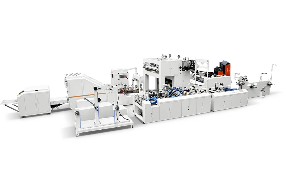 Fully Automatic High Speed Square BottomRound Rope Portable Paper Bag Machine