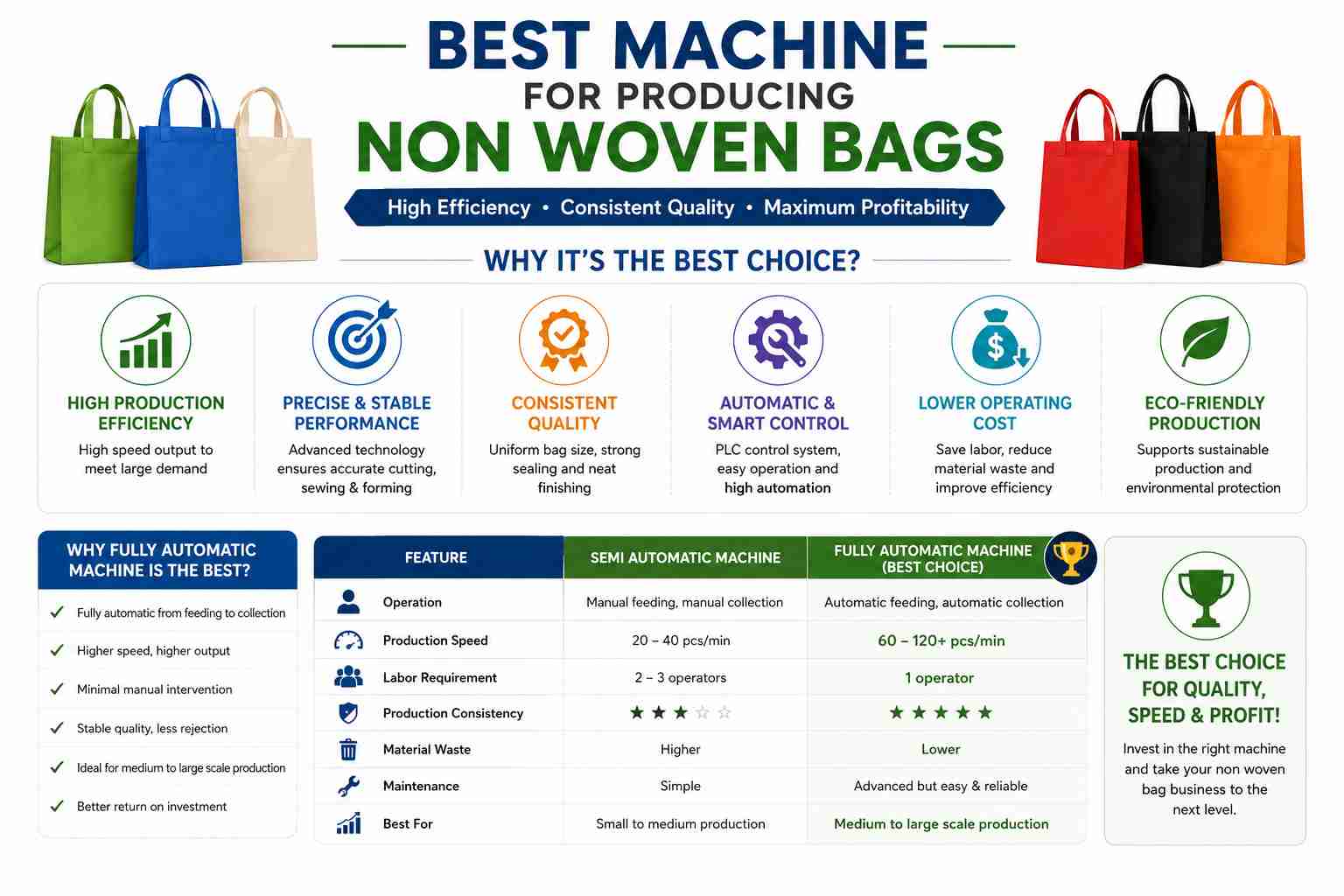Best Machine for Producing Non Woven Bags