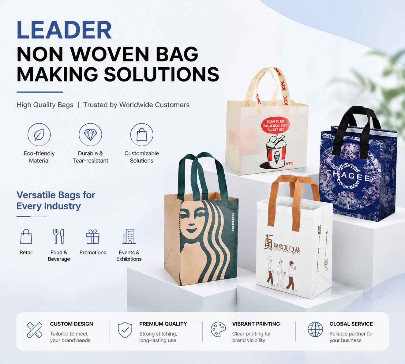 Leader Non Woven Bag Making Machine Manufacturer